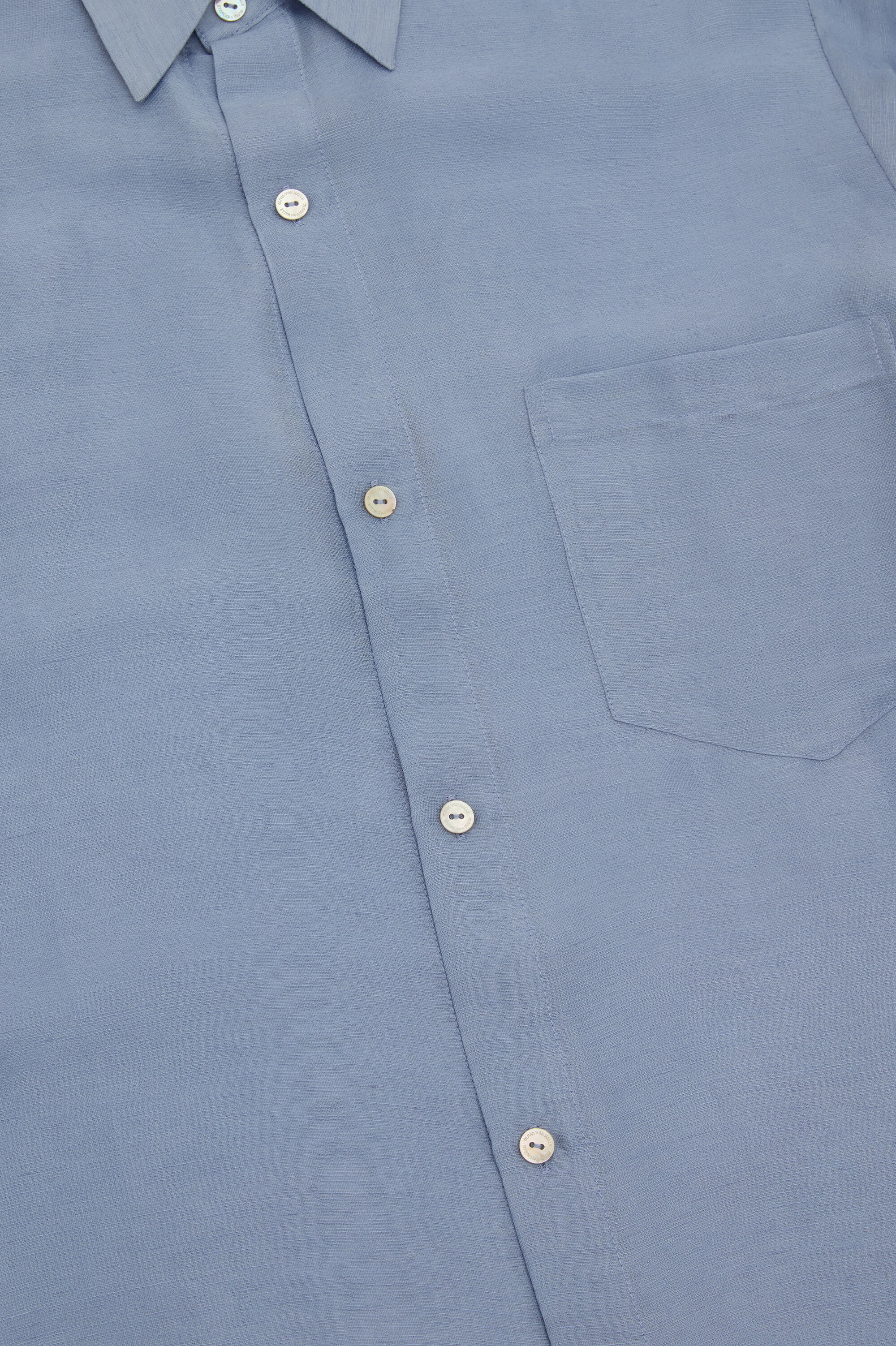 Kick Fog Blue Pyjamas in Linen-Silk