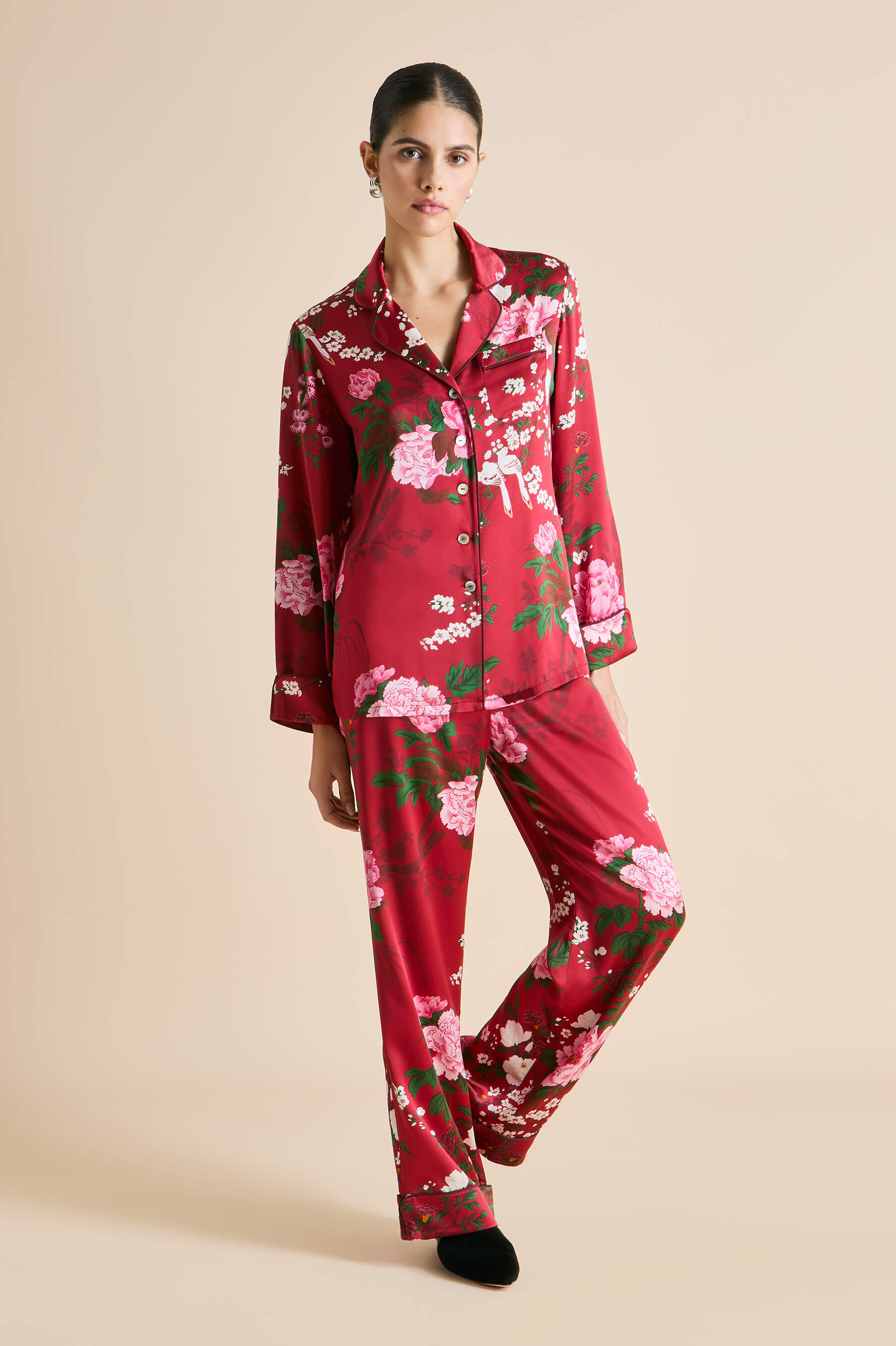 Oriental silk pajamas sale