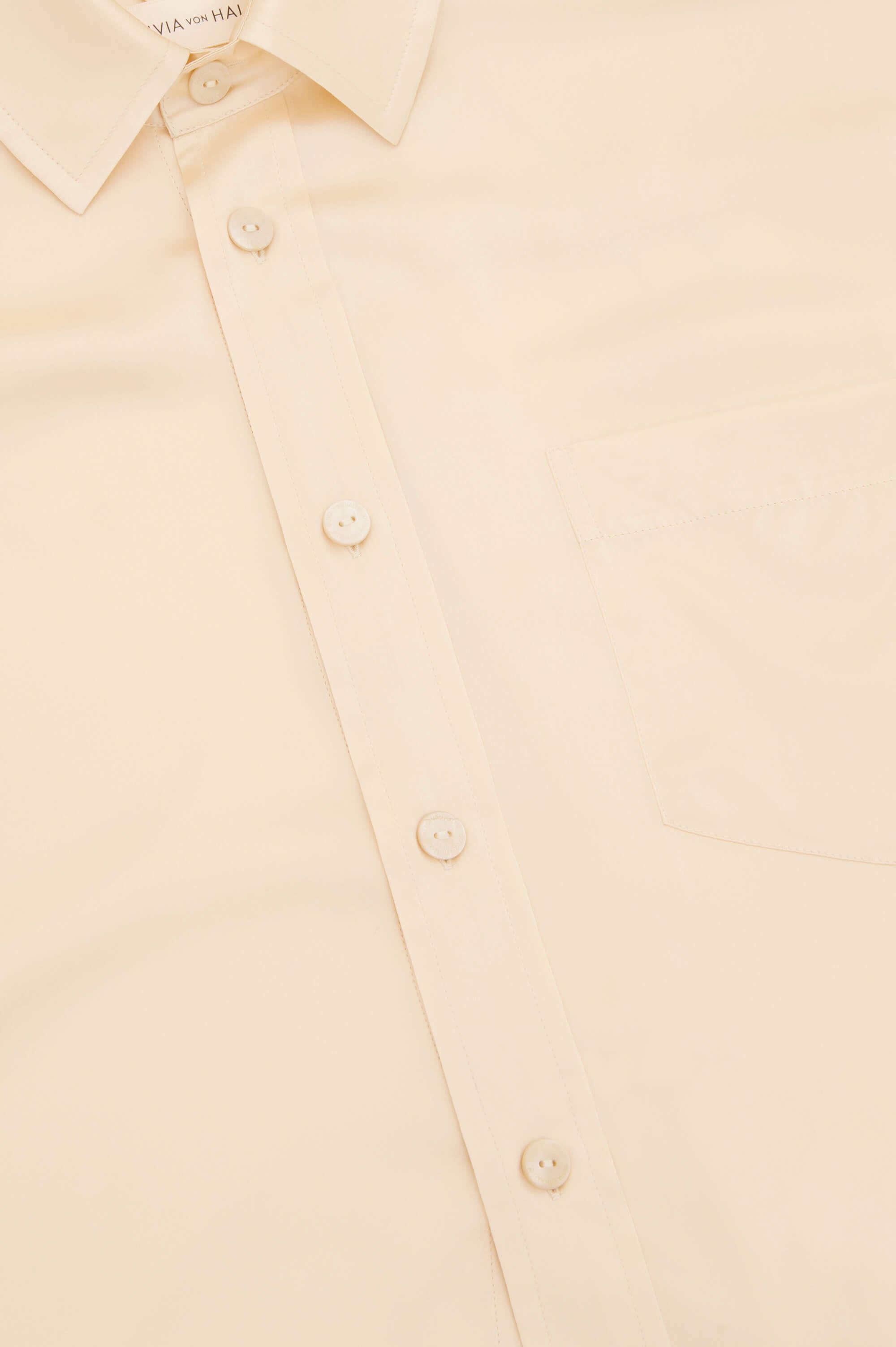 Lita Bone Cream Pyjamas in Silk Satin