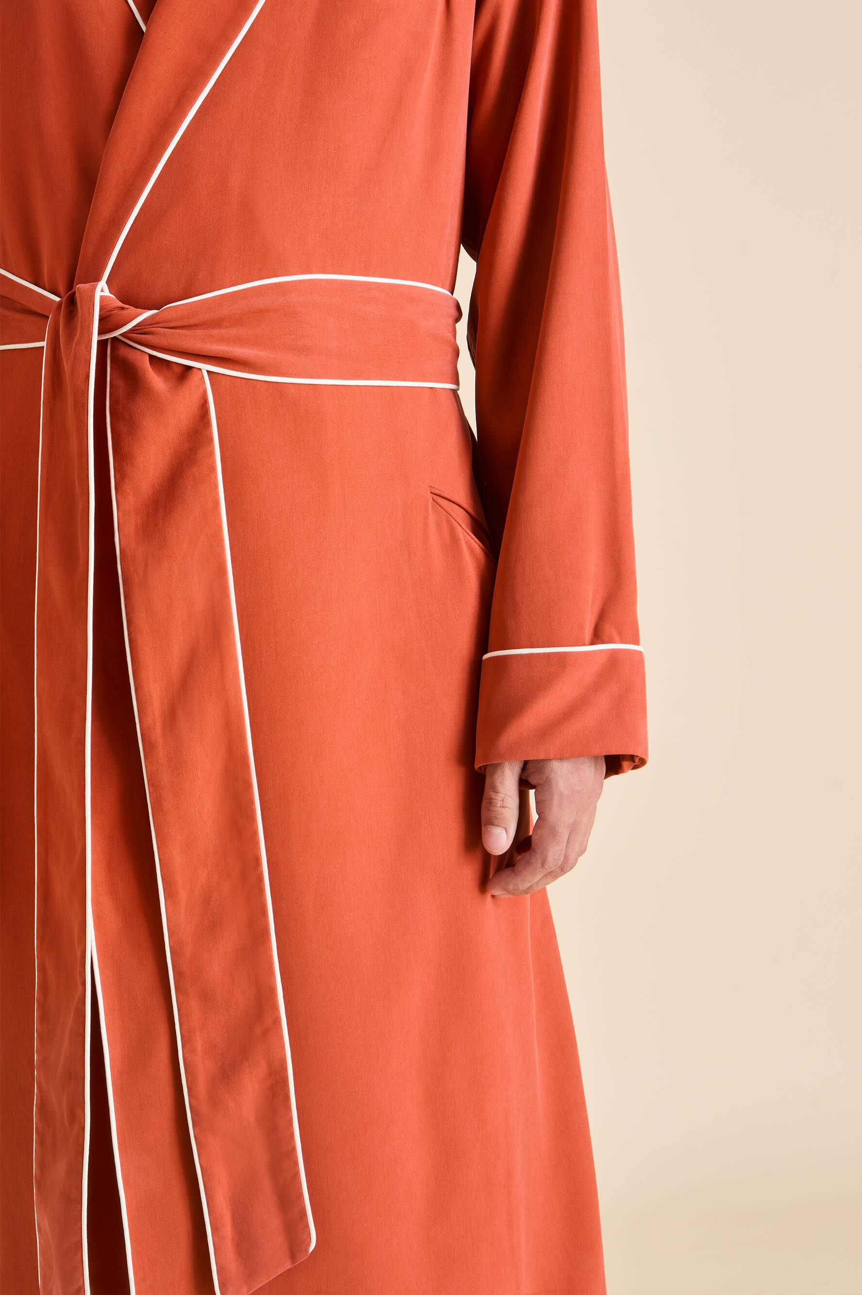 Mescal Rust Robe in Sandwashed Silk