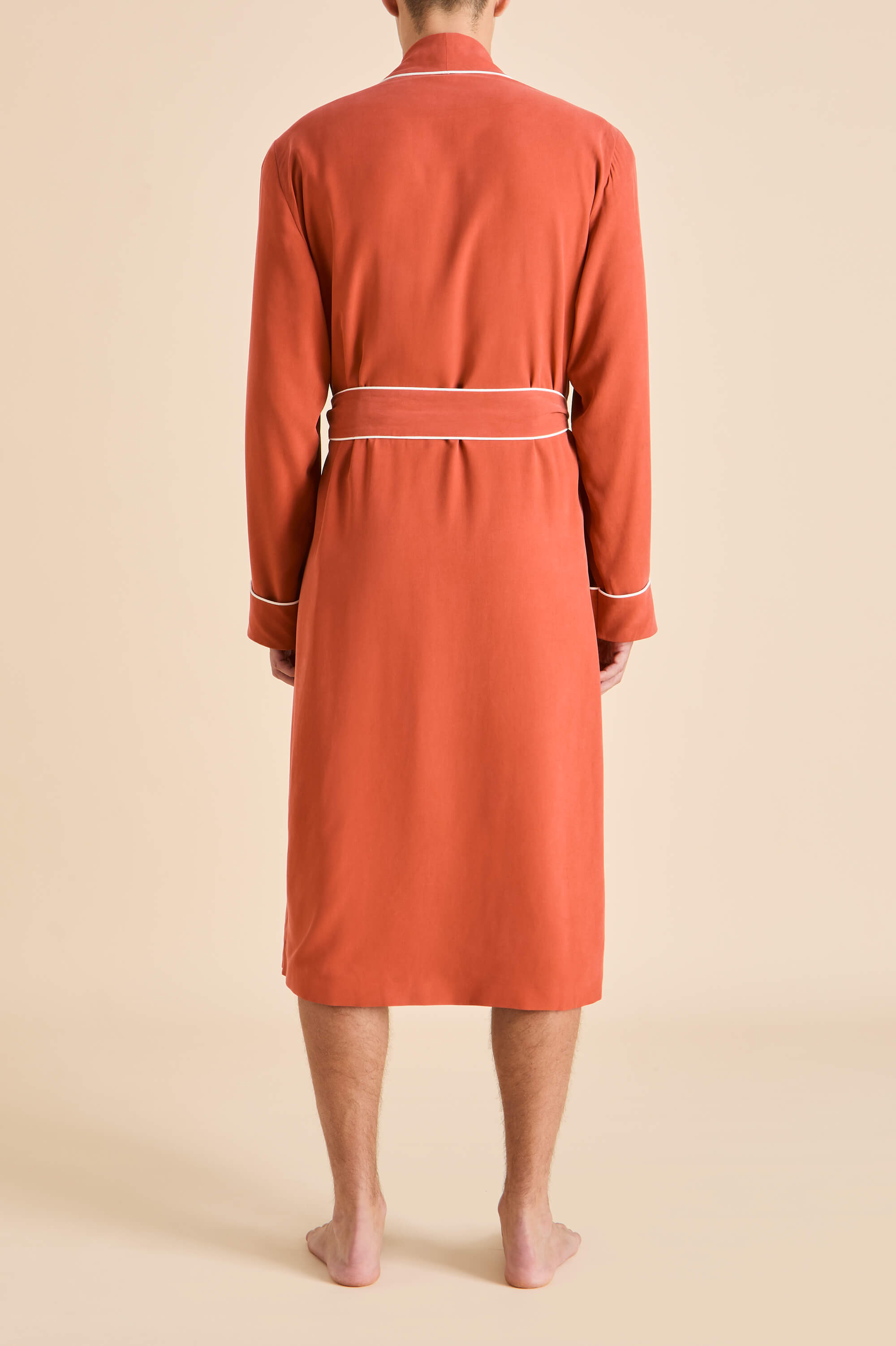 Mescal Rust Robe in Sandwashed Silk