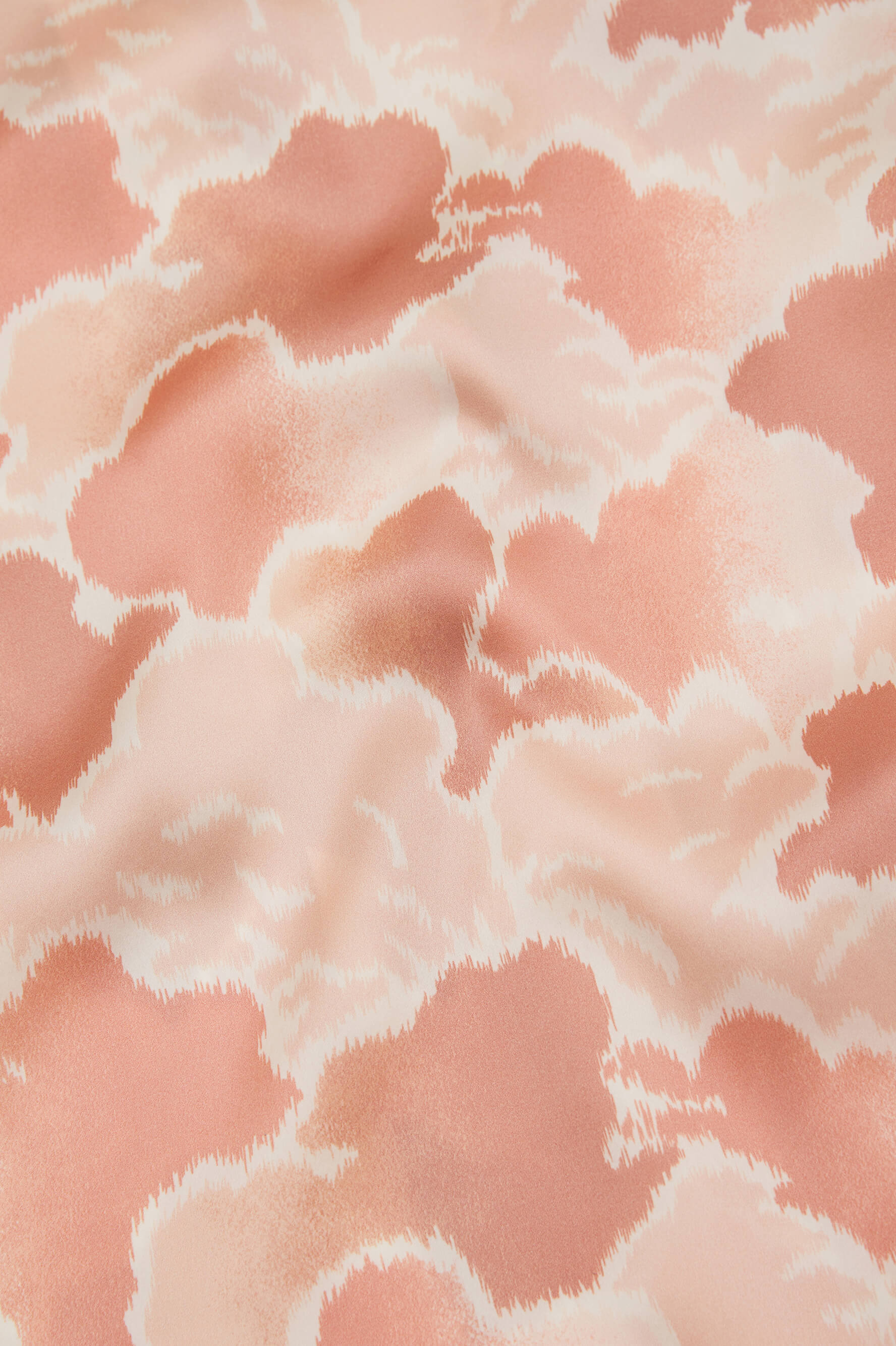 Mimi Icarus Peach Cloud Robe in Silk Satin