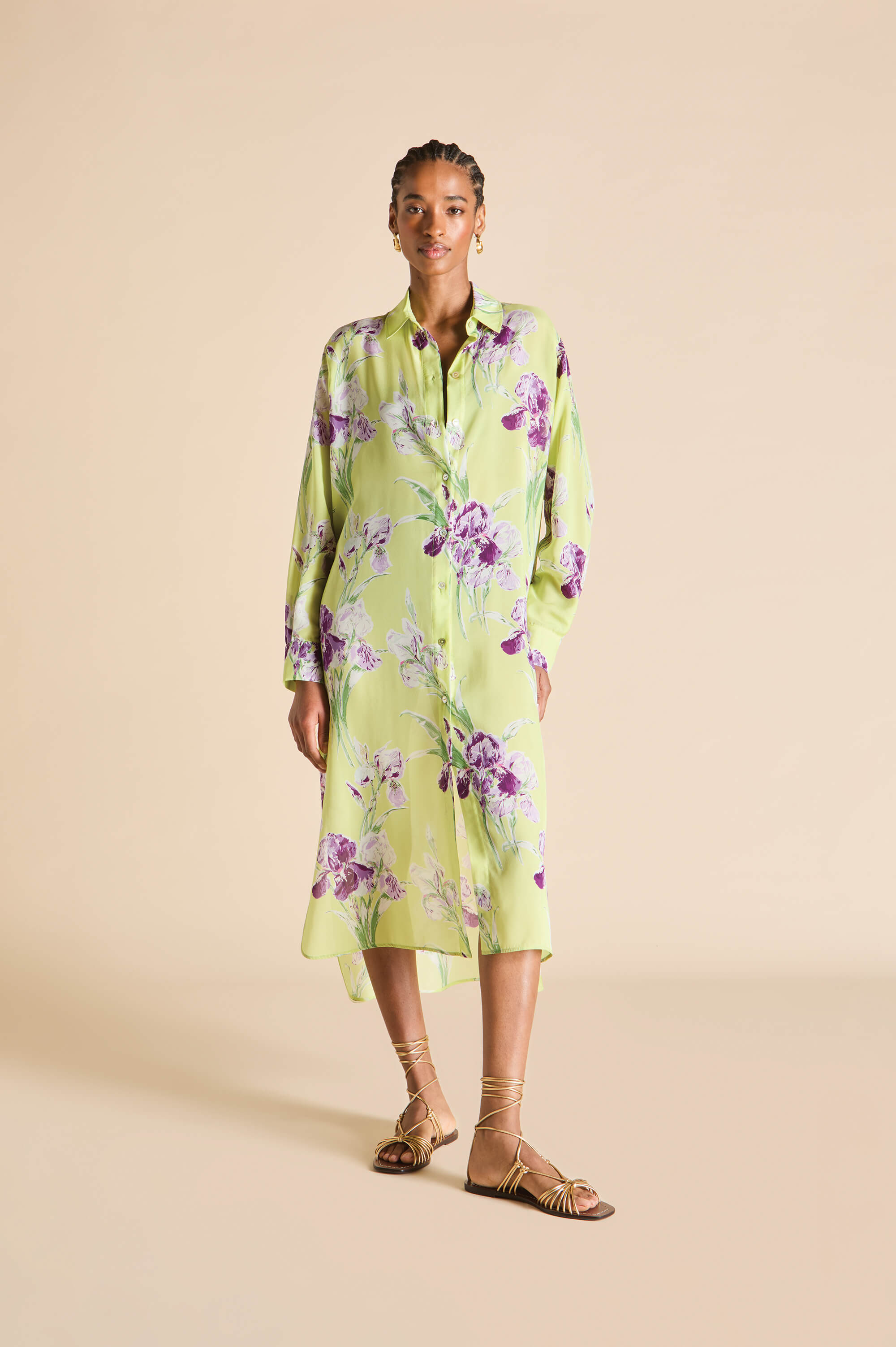 【Olivia von Halle】ベルベット ミディワンピース ナイトドレス Midi Dresses
