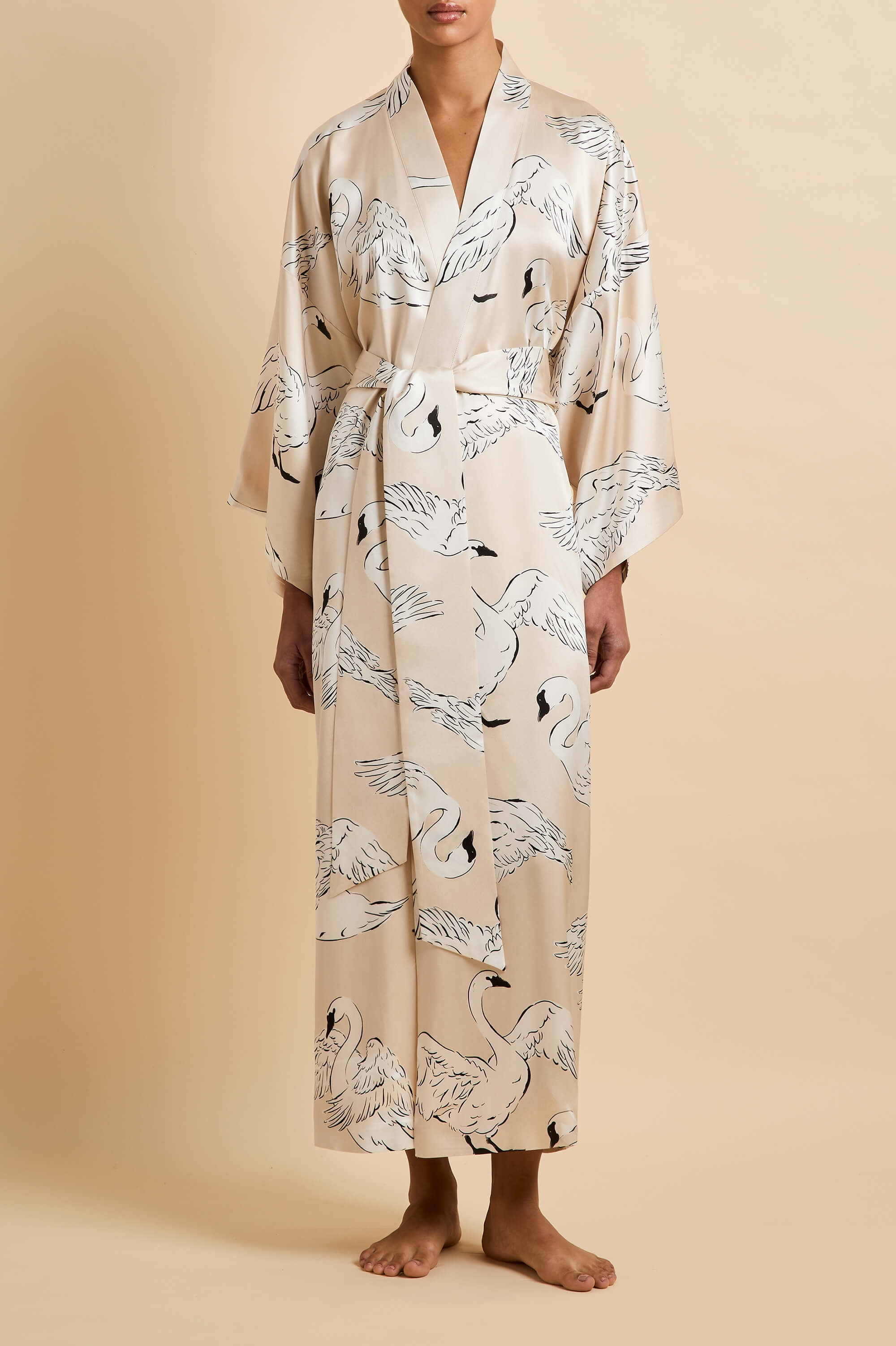 ▼ 50s Luxury Robe silk gown ▼ Olivia von Halle | Luxury Silk Robes