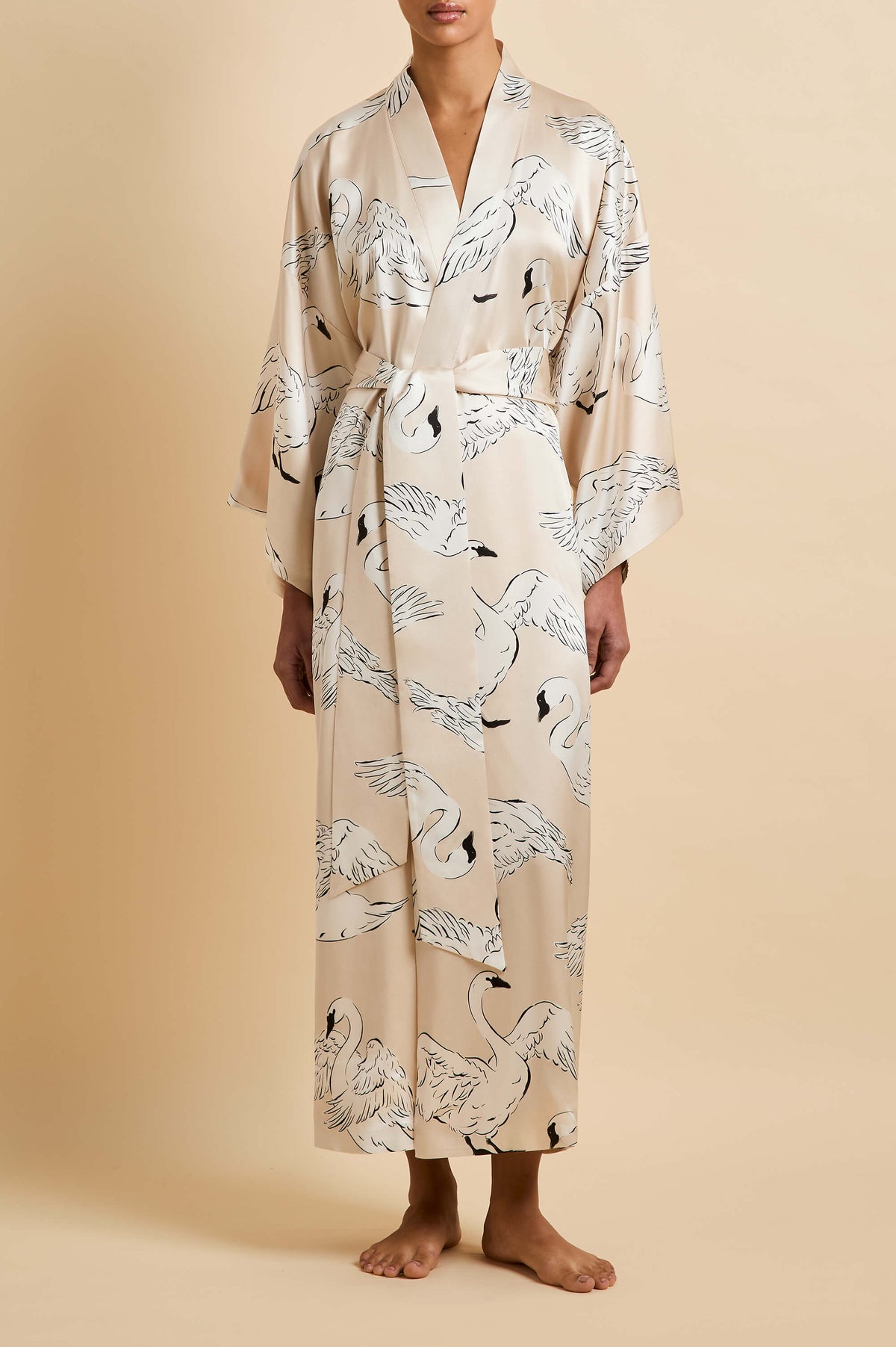 Silk Screen Robe Olivia von Halle | Luxury Silk Robes