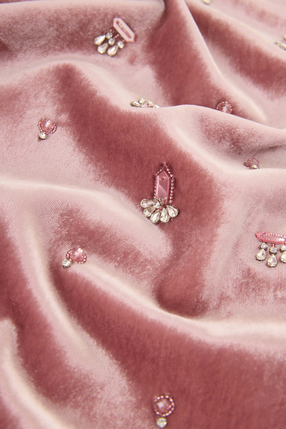 Queenie Seraphine Pink Crystal Robe in Velvet