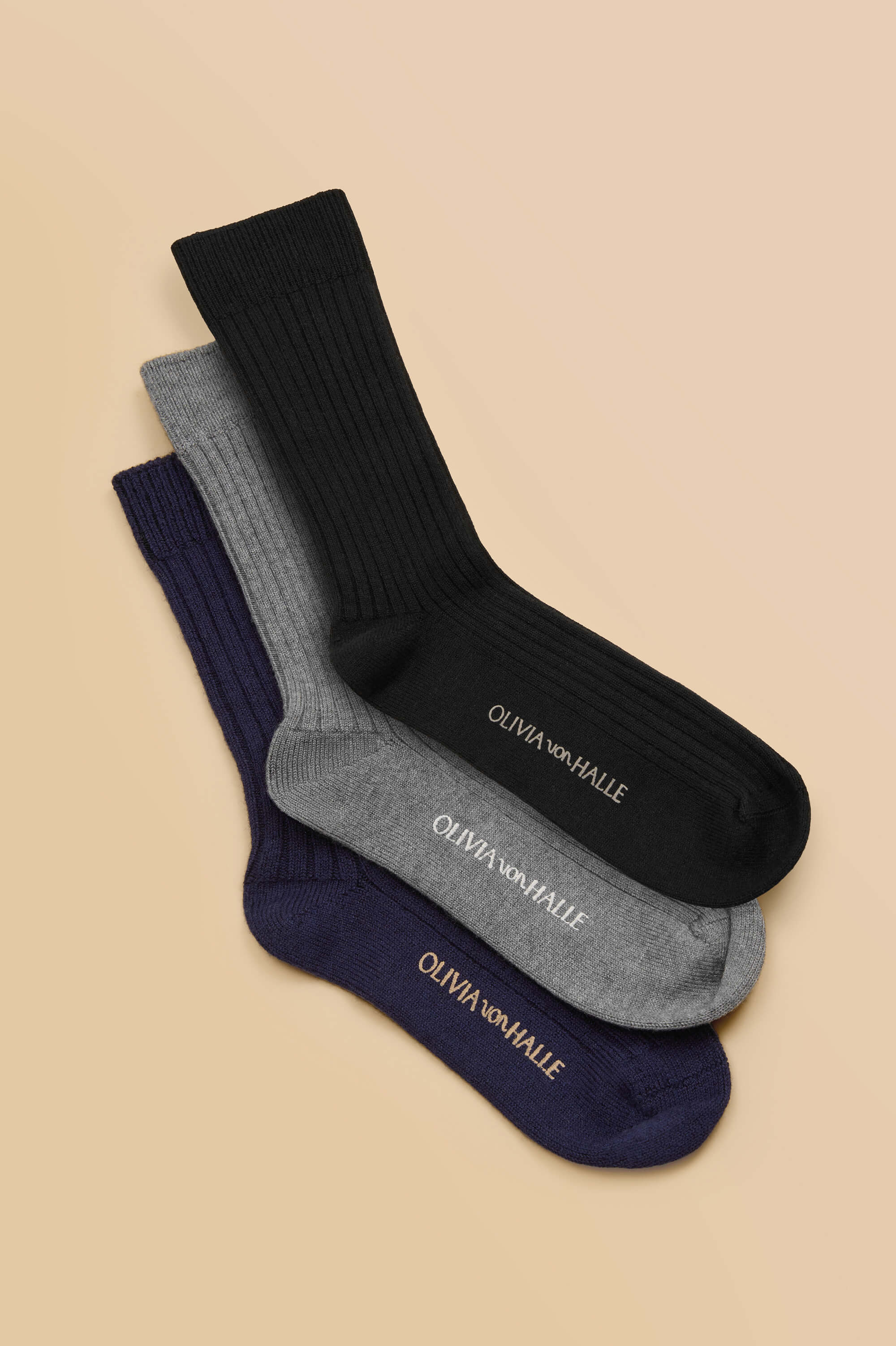 spencer gift set dark socks in silk-cashmere 