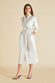 Astrid Ivory Oyster Silk Satin Robe