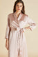 Astrid Oyster Ivory Silk Satin Robe