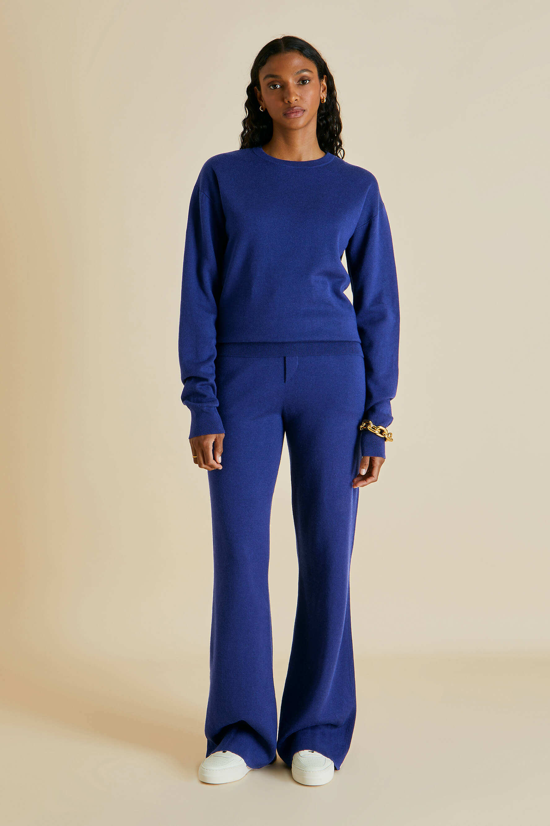 carmel tulum silk-cashmere tracksuit