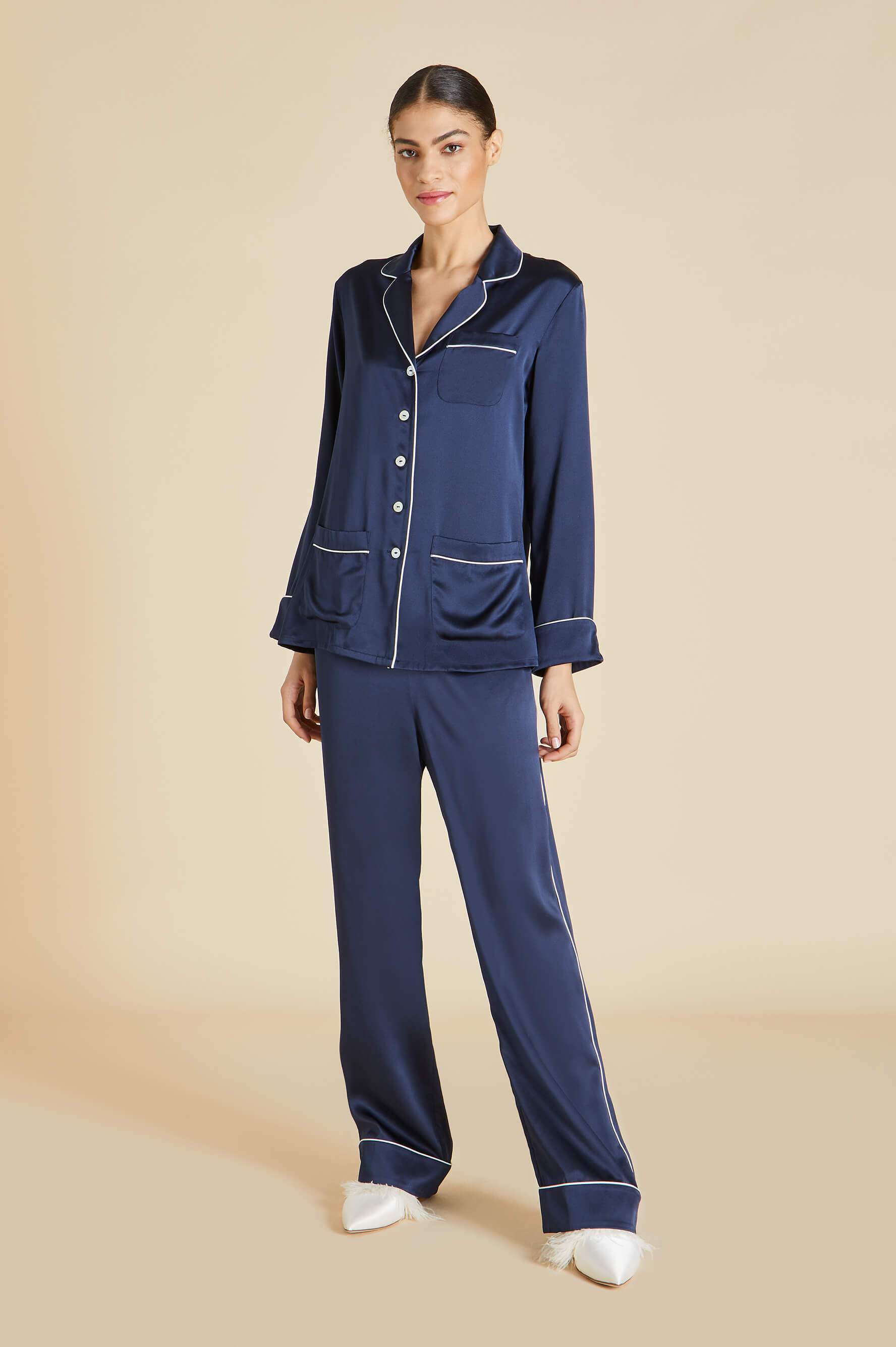 Coco Montague Silk Satin Pyjama Set