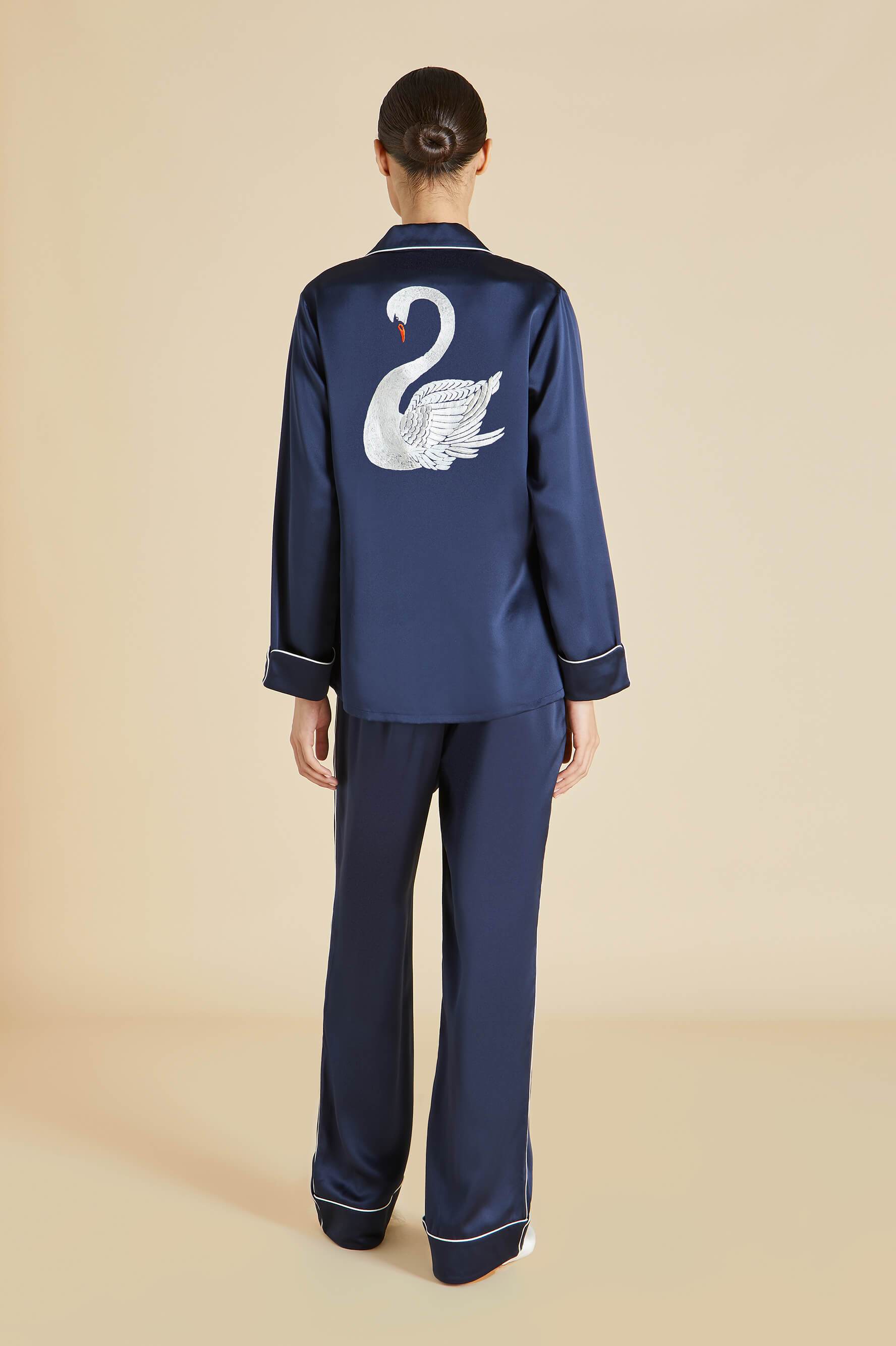 Coco Montague Silk Satin Pyjama Set