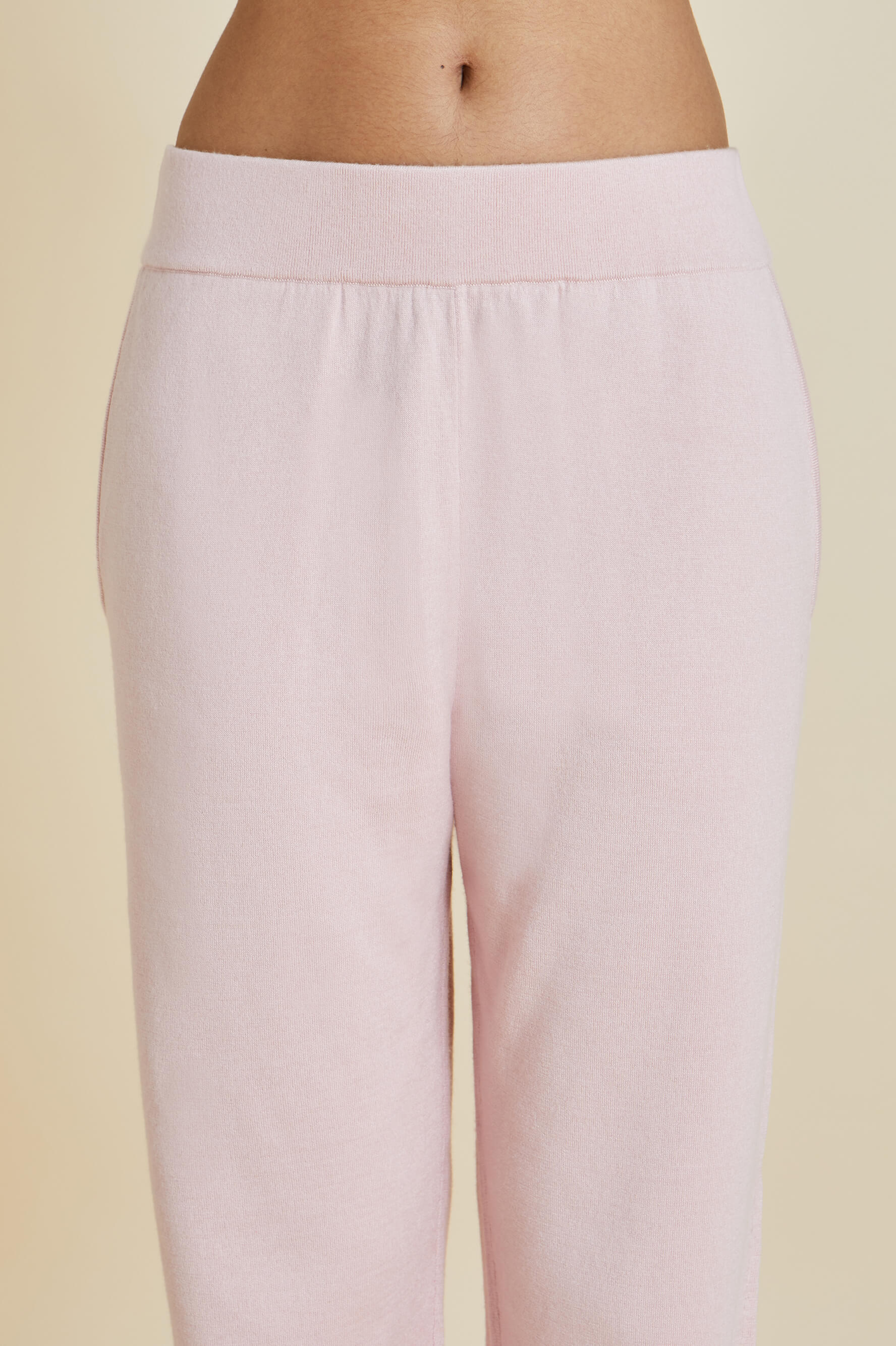 Gia Lamu Pink Silk-Cashmere Tracksuit