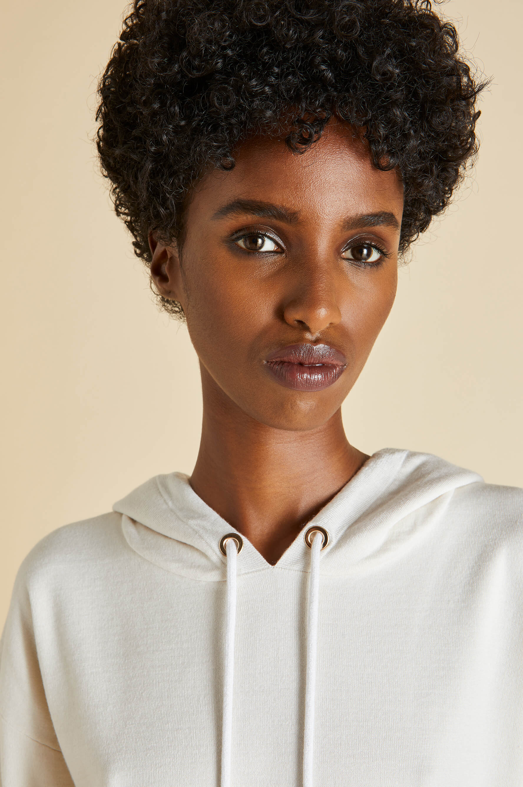 Gia Alaska Ivory Tracksuit in Silk-Cashmere | Olivia von Halle