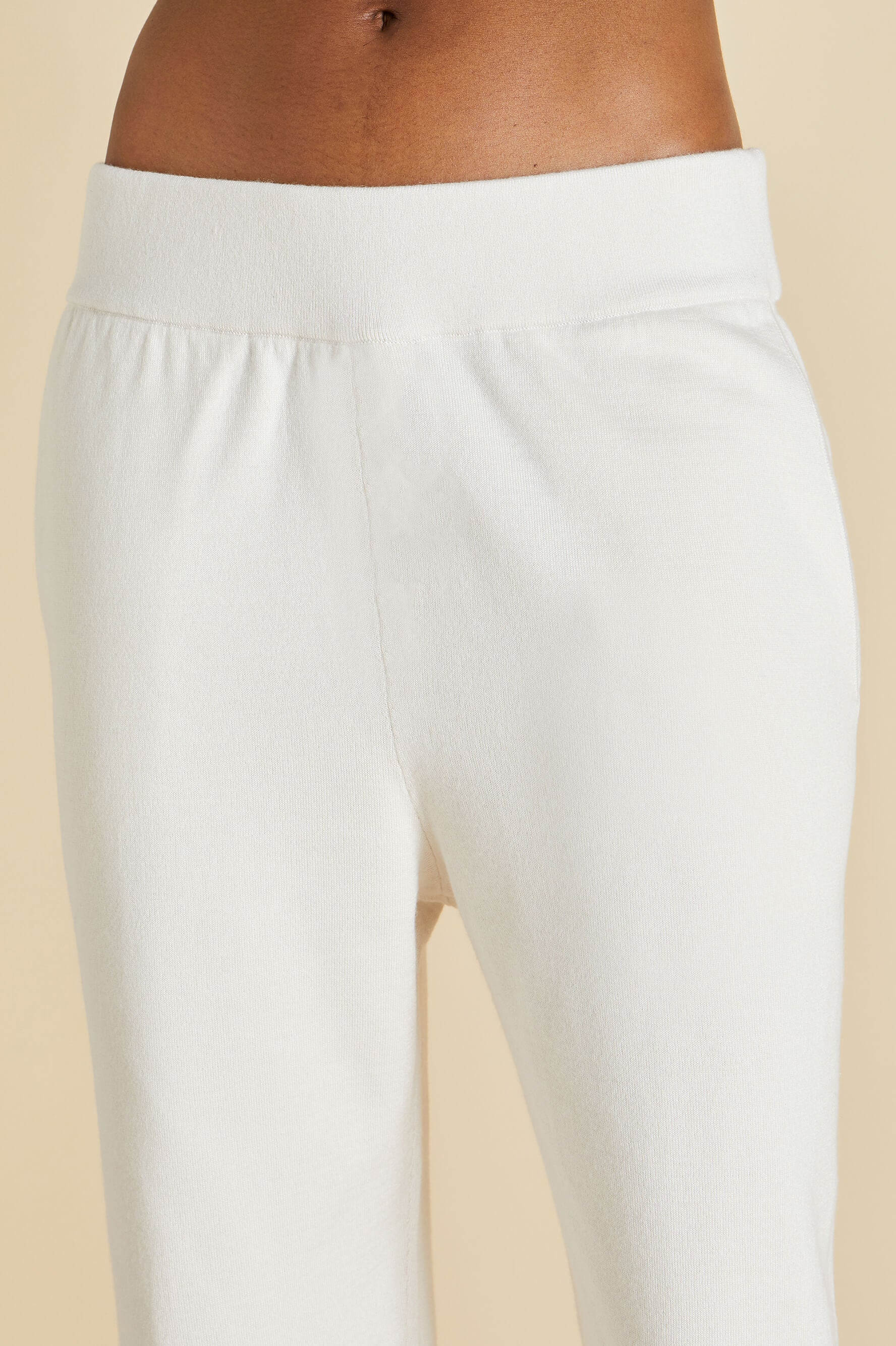 Gia Alaska Ivory Tracksuit in Silk-Cashmere