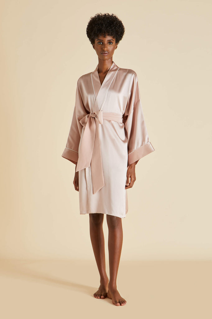 Silk Robe, Silk Dressing Gown, Long Robe Navy Maxi Silk Kimono Robe Set  Plus Size Robe Bridesmaid Robe Blue Nightwear Womens Satin Sleepwear -   Portugal