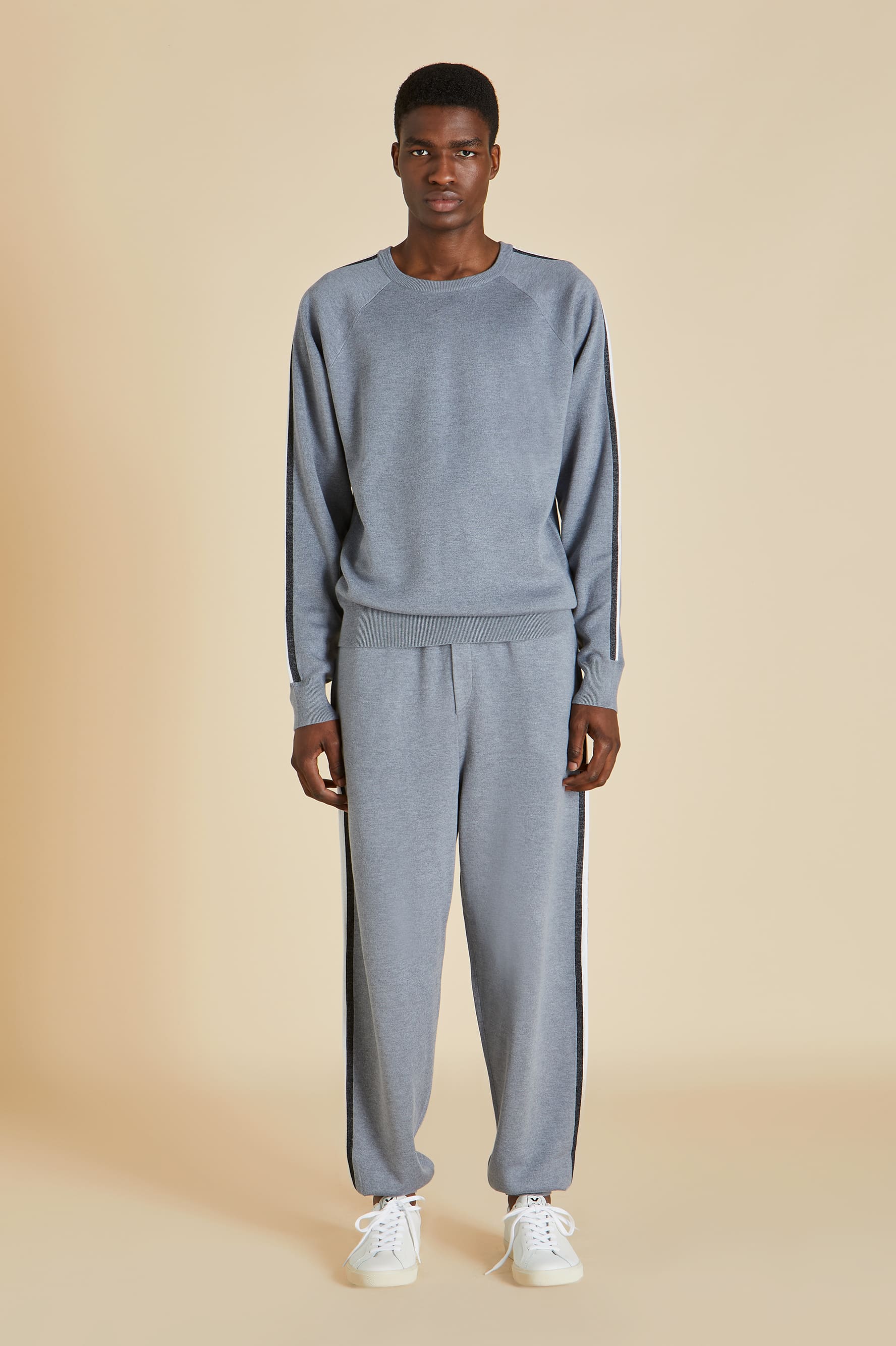 The Grey Silk-Cashmere Tracksuit - The Ultimate In Luxury Loungewear