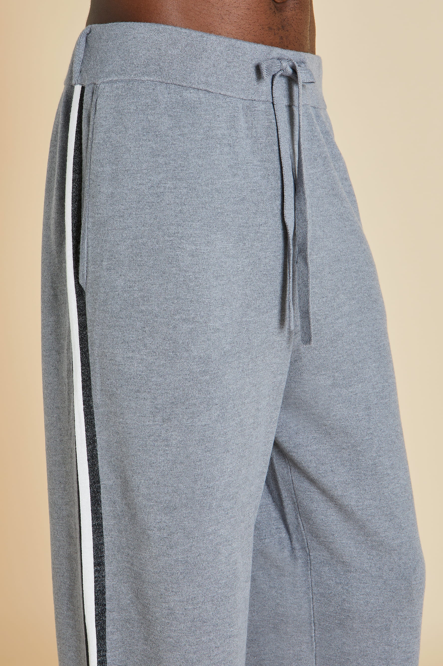 Missy London Grey Tracksuit in Silk-Cashmere