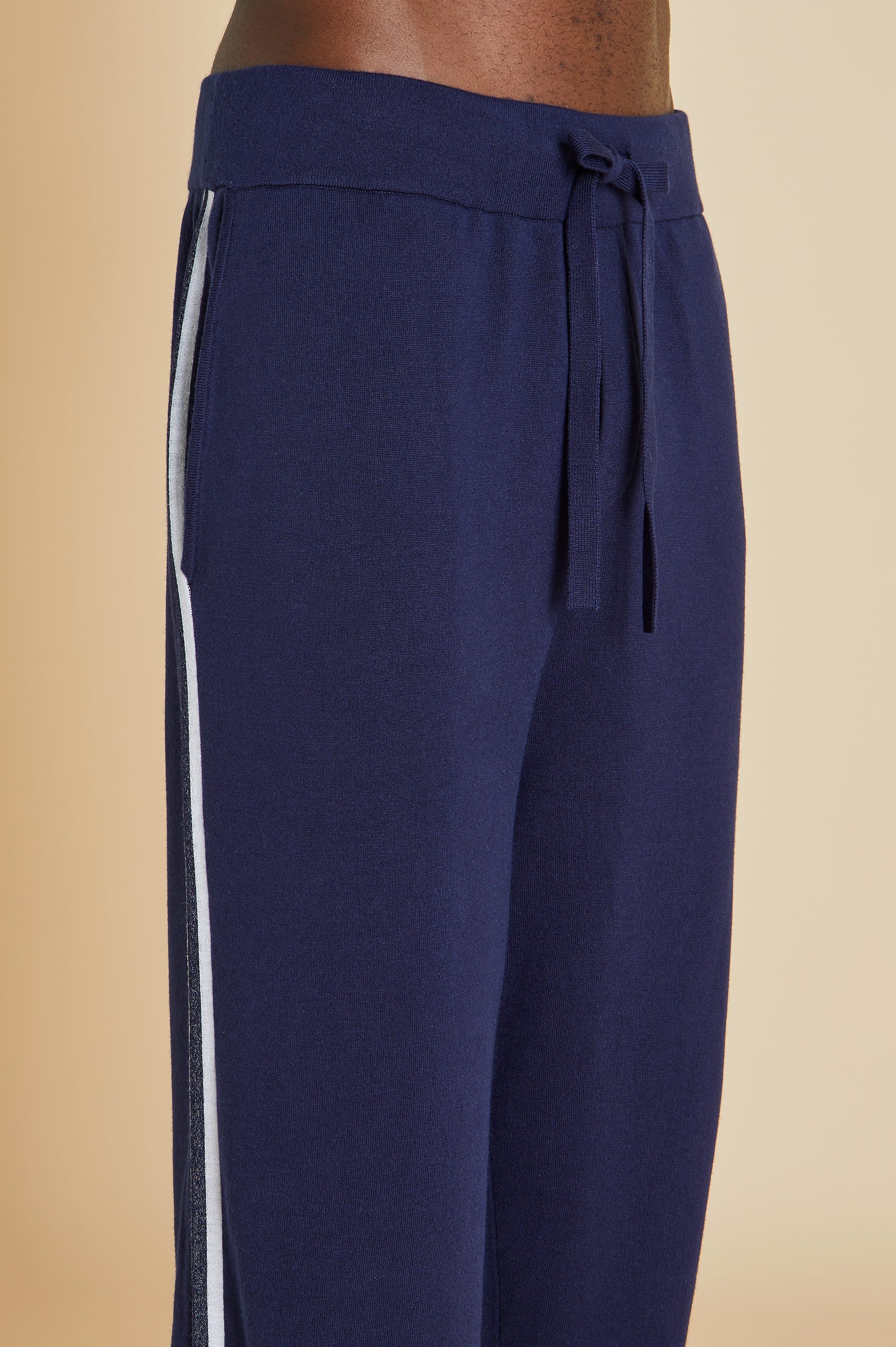 Missy Paris Navy Tracksuit in Silk-Cashmere