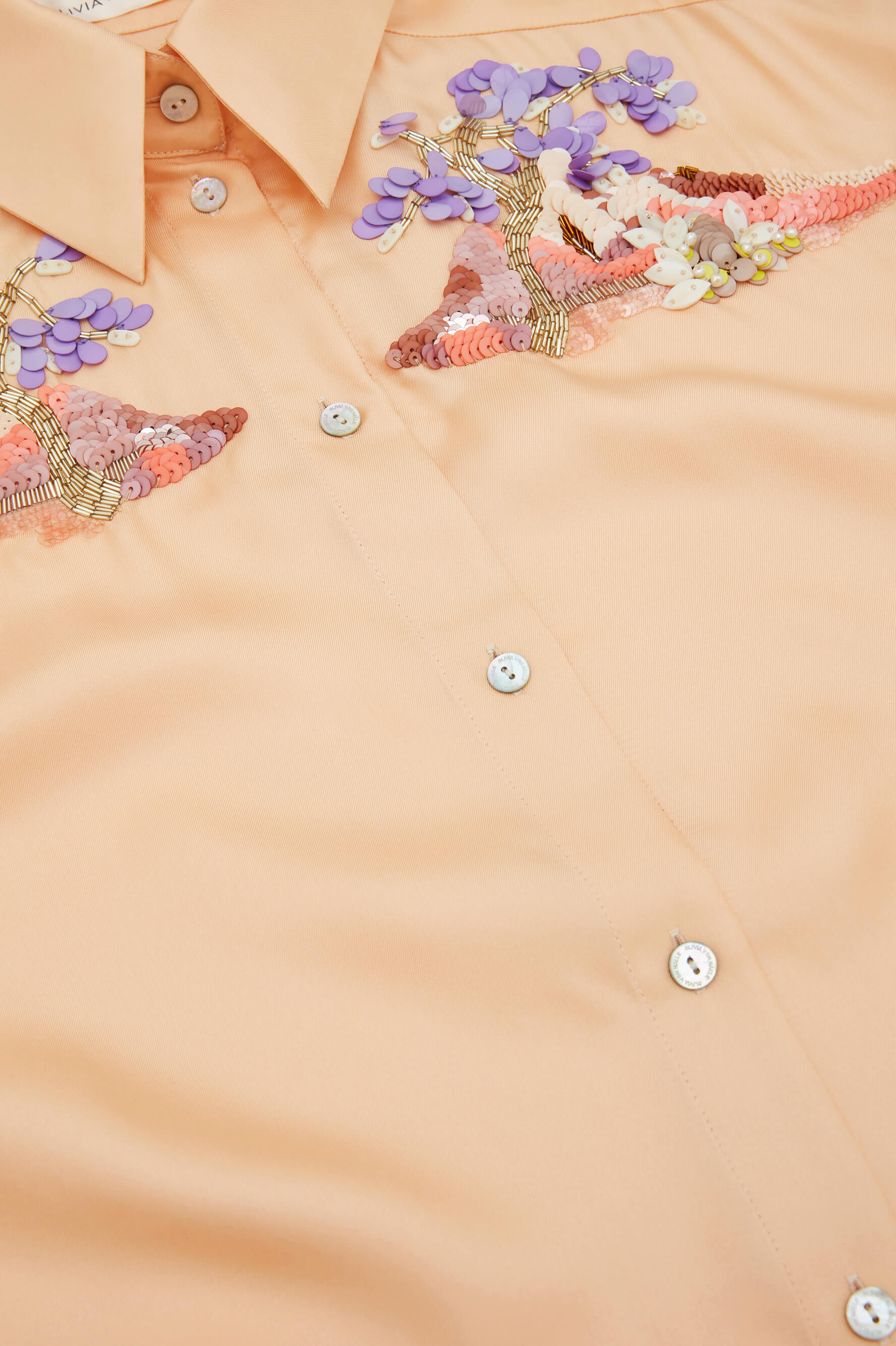 Wolfe Damaris Orange Mountain Silk Twill Pyjamas