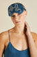 Audrey Grace Blue Embellished Silk Satin Eye Mask