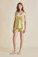 Bella Cardamom Silk Satin Camisole Set