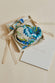 Jasmine Blue Floral Cotton-Silk Eye Mask
