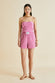 Calypso Pink Silk Crêpe de Chine Camisole Set