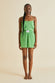 Calypso Green Silk Crêpe de Chine Camisole Set
