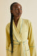 Capability Yellow Silk Habotai Robe