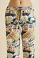 Casablanca Ponche Navy Palm Cotton-Silk Pyjamas