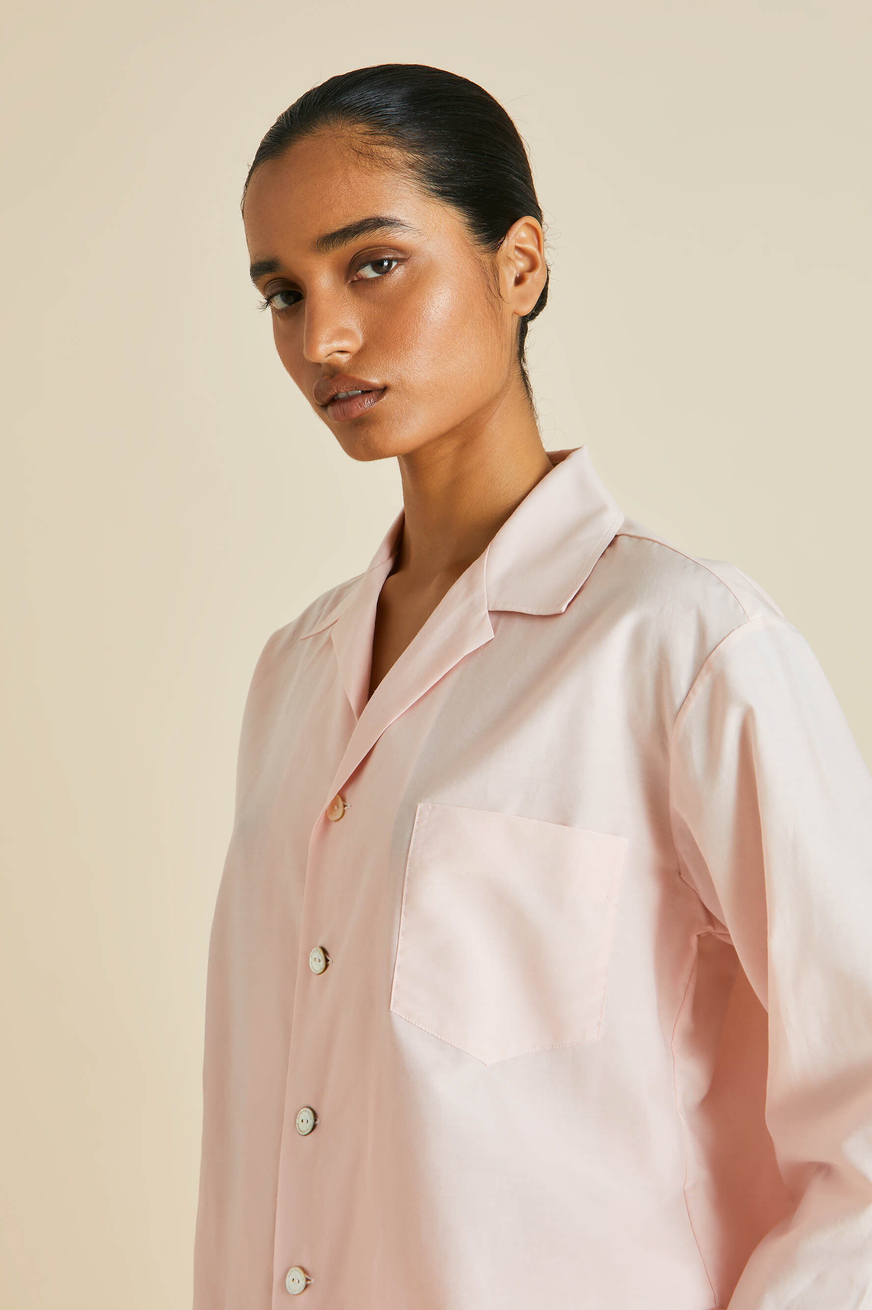 Casablanca Pink Pyjamas in Cotton-Silk