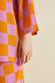 Casablanca Signac Pink Gingham Silk Crêpe de Chine Pyjamas