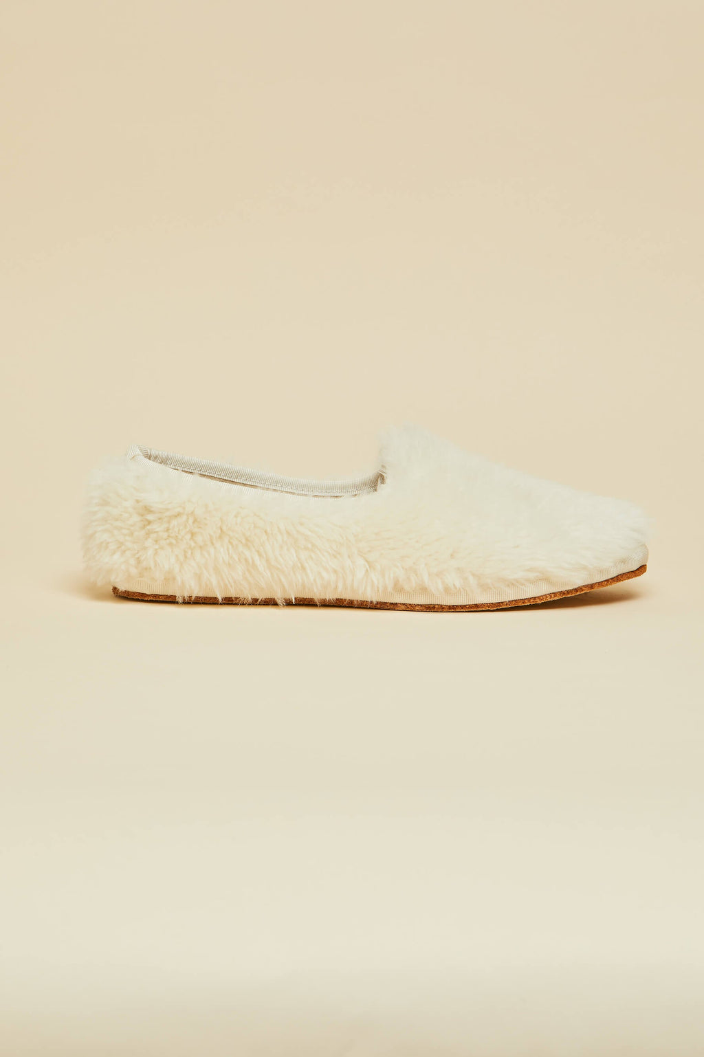 Dolly Ivory Slippers in Merino Wool