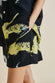Emeli Sanuk Black Crocodile Silk Crêpe de Chine Pyjamas