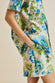 Emeli Jasmine Blue Floral Cotton-Silk Pyjamas