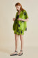 Emeli Mangabey Green Monkey Silk Satin Pyjamas