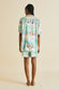 Emeli Pampelonne Green Palm Silk Satin Pyjamas
