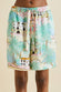 Emeli Pampelonne Green Palm Silk Satin Pyjamas