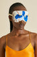 Feliu Cream Floral Silk Satin Eye Mask