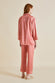 Fifi Rose Pink Silk Satin Pyjamas