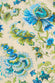Indya Jasmine Blue Floral Cotton-Silk Pyjamas