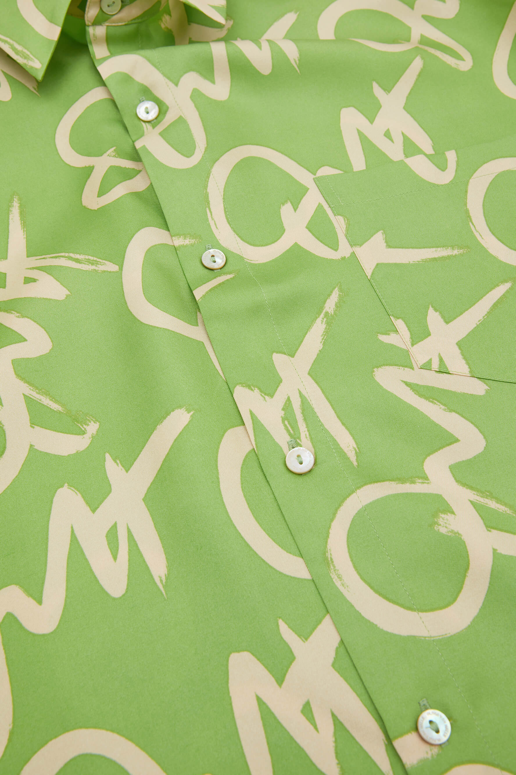 Kick Beauvoir Green Signature Silk Twill Pyjamas