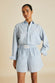 Kick Blue Cotton-Silk Pyjamas