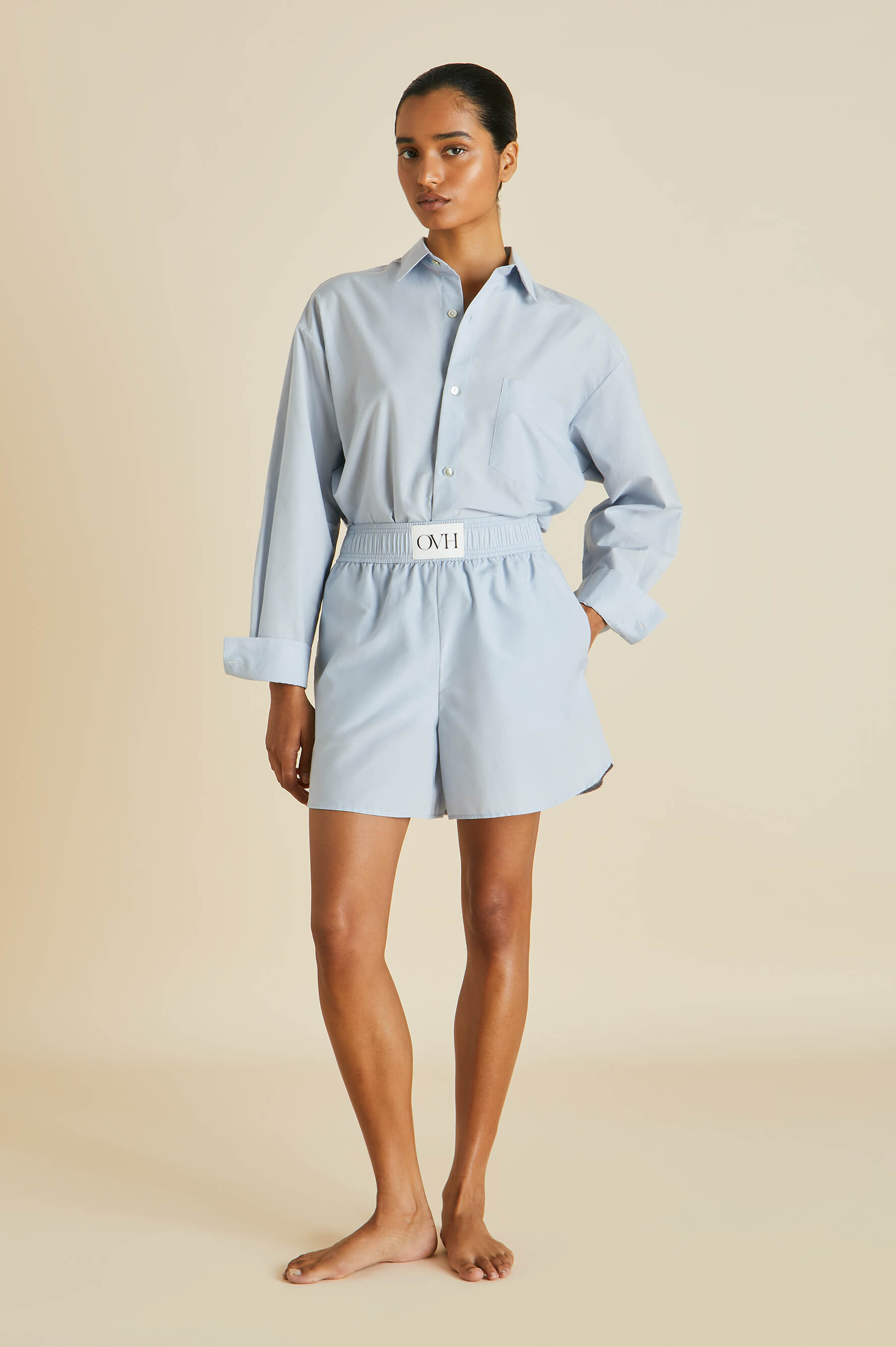 Kick Blue Pyjamas in Cotton-Silk