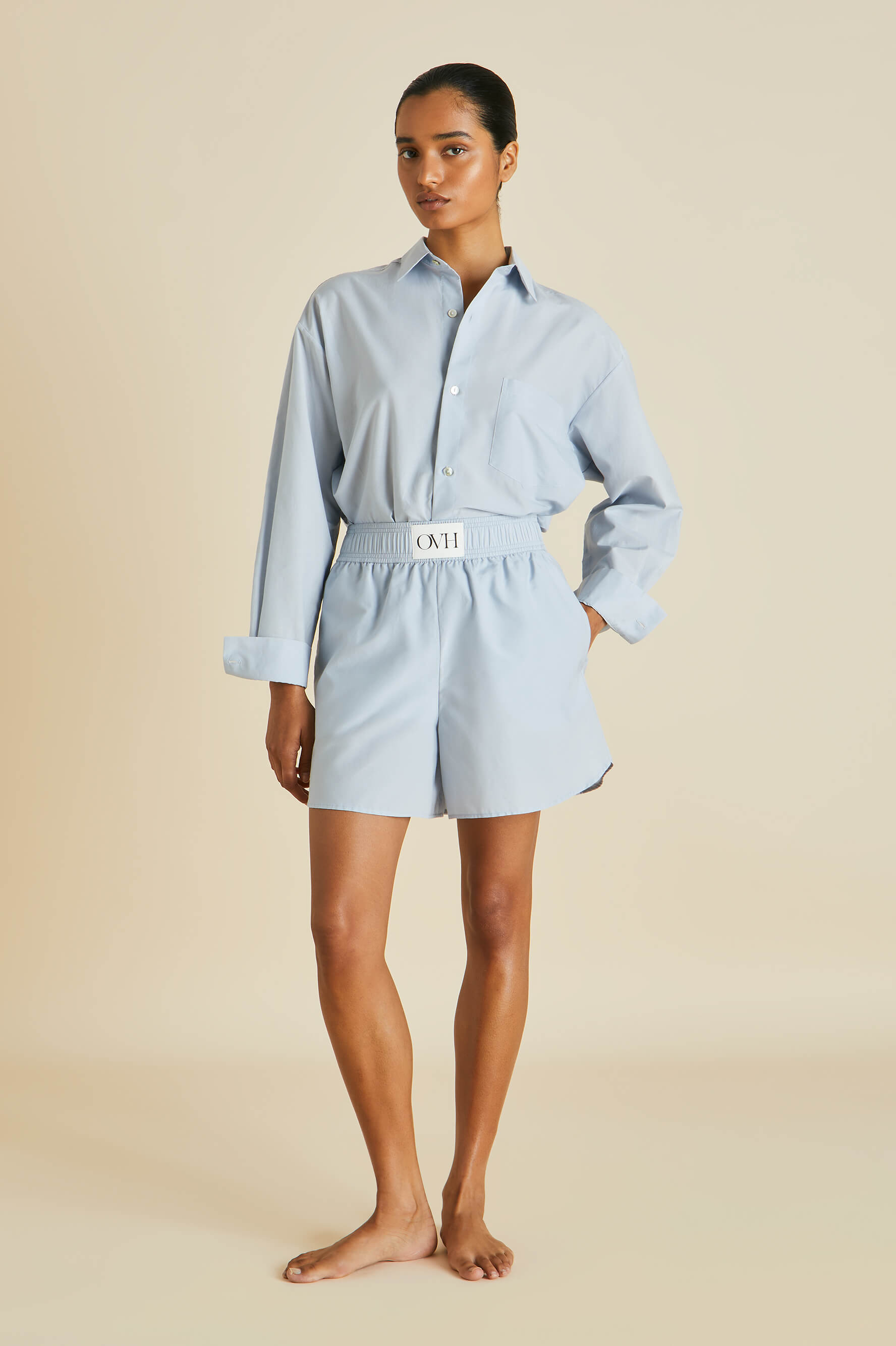 Kick Blue Cotton-Silk Pyjamas