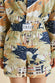 Kick Ponche Navy Palm Cotton-Silk Pyjamas