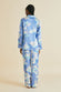 Lila Juliette Blue Dove Silk Satin Pyjamas