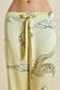 Lila Emperor Yellow Crocodile Silk Satin Pyjamas