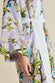Mimi Rosella Lilac Floral Silk Crêpe de Chine Robe